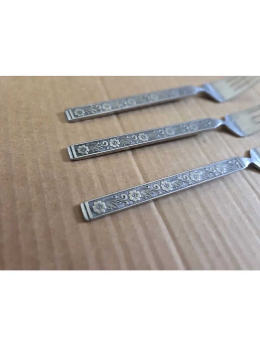 Gold Standard Night Blossom Dinner Forks Set of 3 Japan Flowers